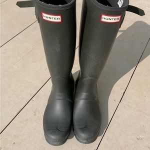 Tall original Hunter boot Sz. 8 green
